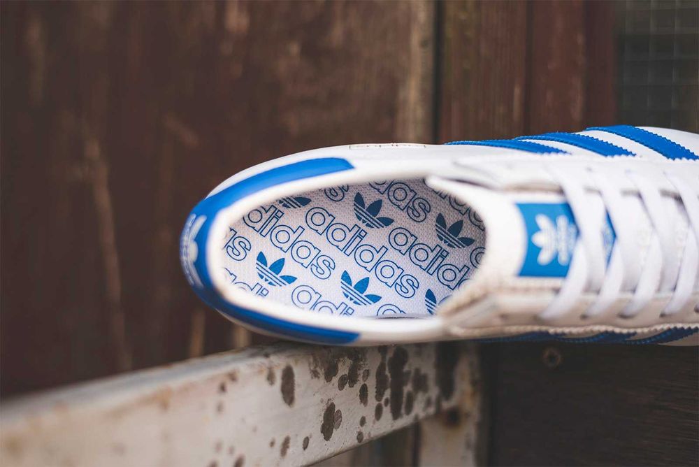 Adidas Originals ROM Leather White Blue Чисто Нови Ест Кожа UK8 / EU42