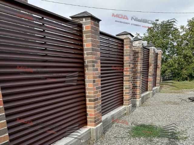 Забор жалюзи горизонтальный