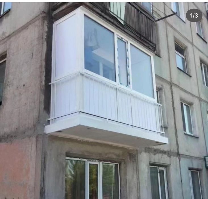 Балконы под ключ. Пластиковые окна.