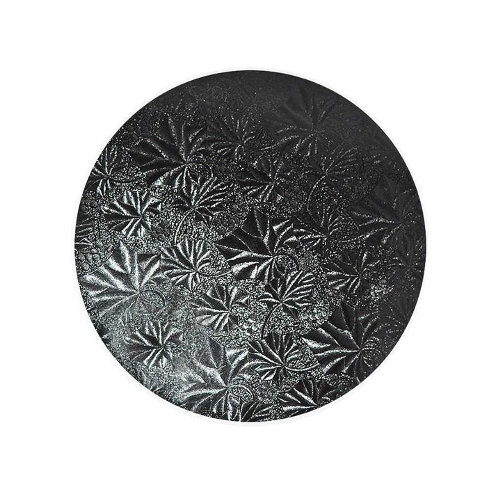 5 Броя Подложки за Торта, Височина 12 мм, Черена, 3 Размера