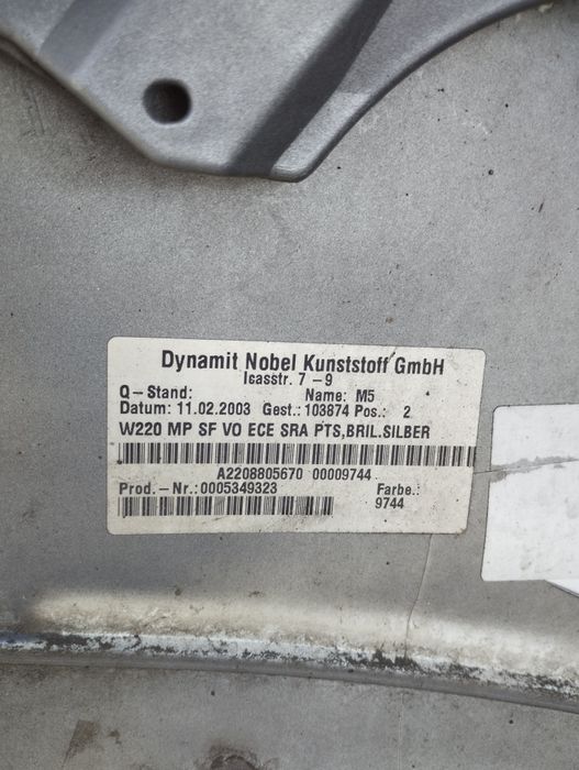 Предна броня за Mercedes S-class face , w220