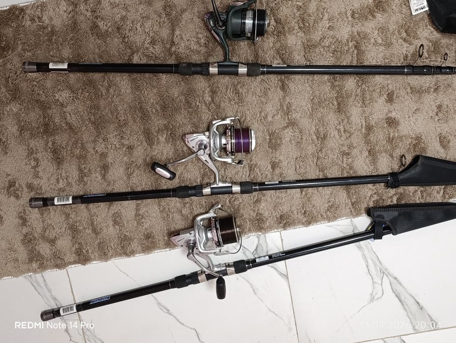 Телескопични пръчки carp filstar  чисто нови с макари