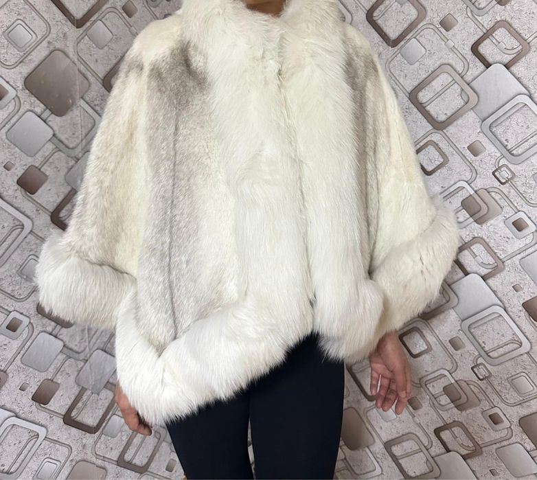 Новое норковое пончо