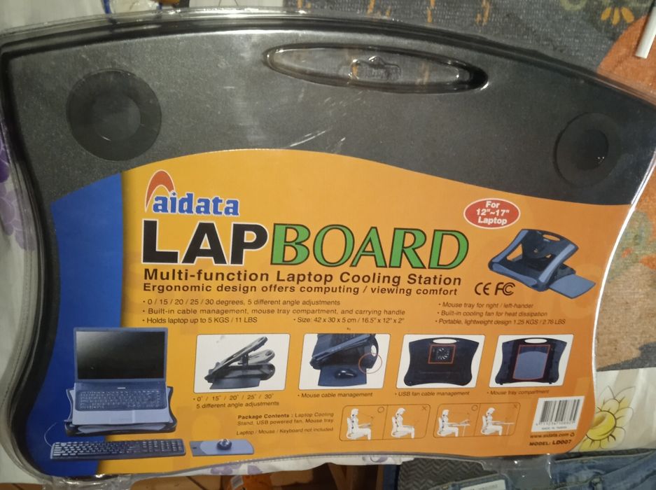 Мултифункционална поставка с охлаждане за лаптоп