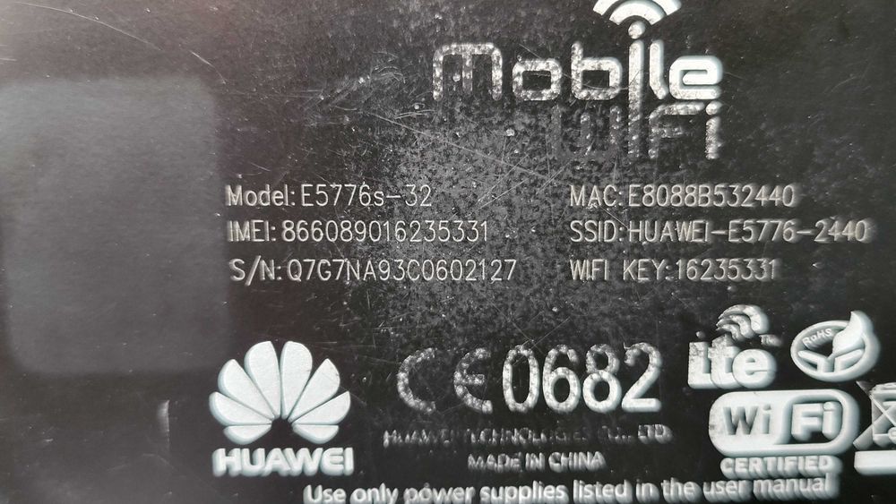 Router Huawei Wifi 4G LTE  E5776 baterie mare 3000 mAh
