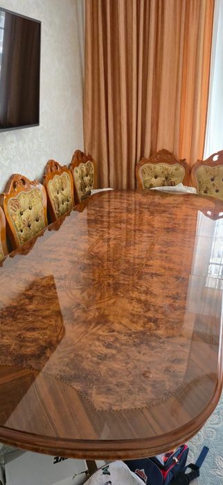 Стол со стульями 10шт
