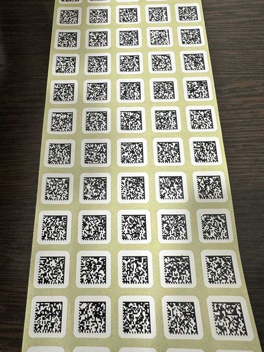 Самоклейка Этикетка Ценник Штрих Код QR код, БАРКОД Стикеры Печать