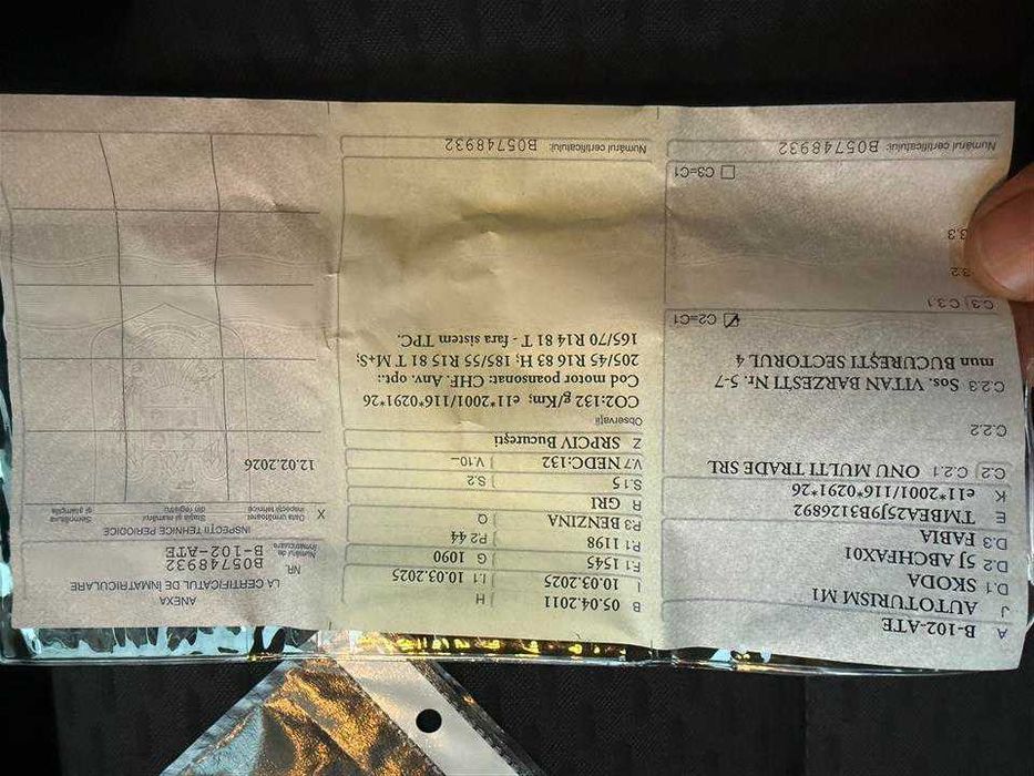 Skoda fabia 1,2 benzina an 2011