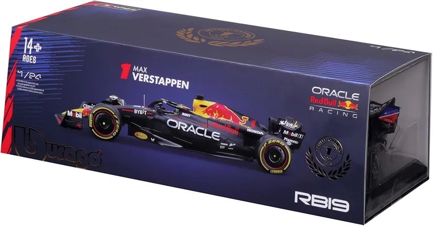 Bburago - модел на кола 1:24 - Oracle Red Bull Racing RB18 ( с каска )