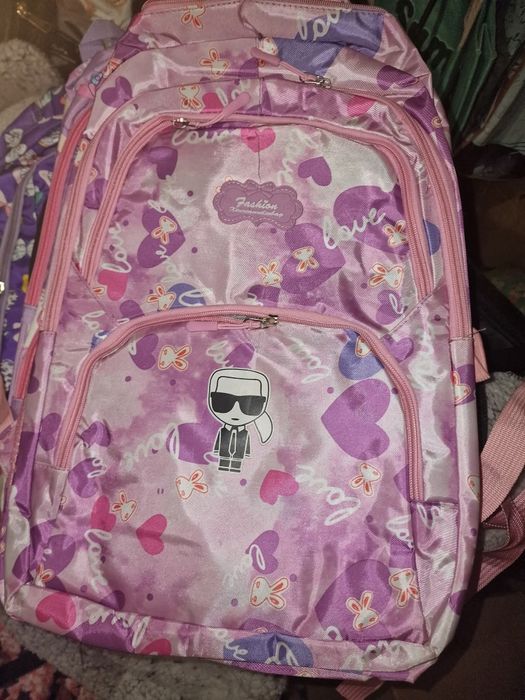 Rucsac mare roz incapator