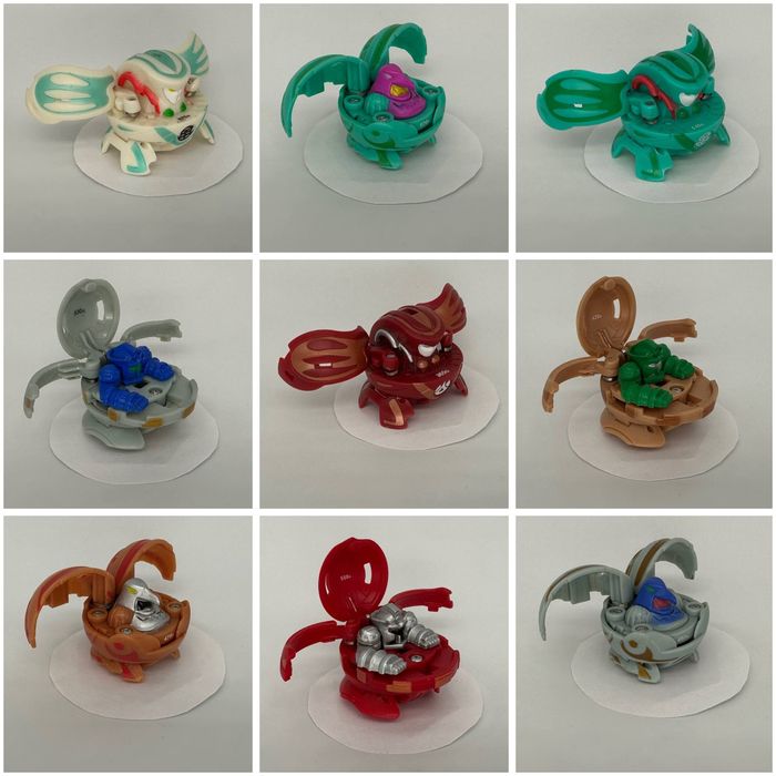 Бакуганы разных видов