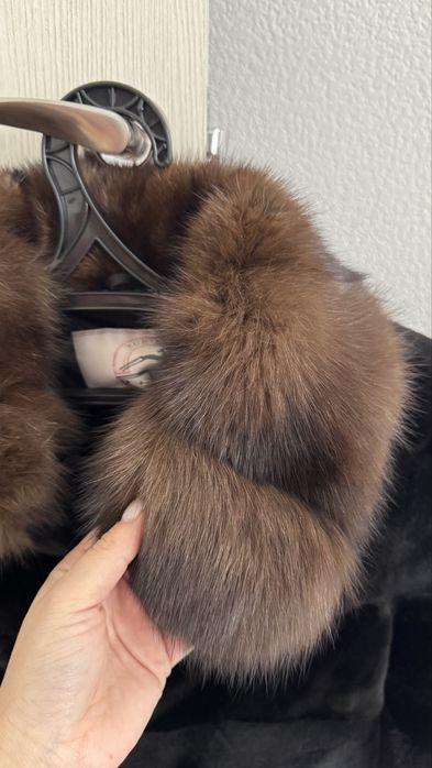 Шуба соболь стриженная норка