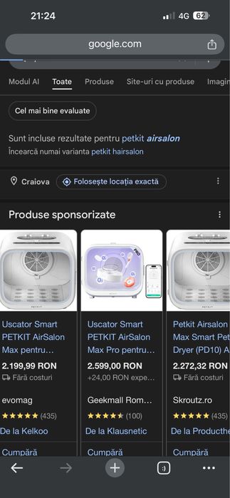 PETKIT Airsalon max smart Uscator pisica/catel