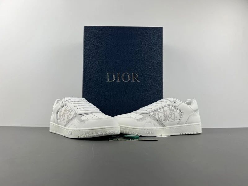 CD B27 Low-Top White Calfskin