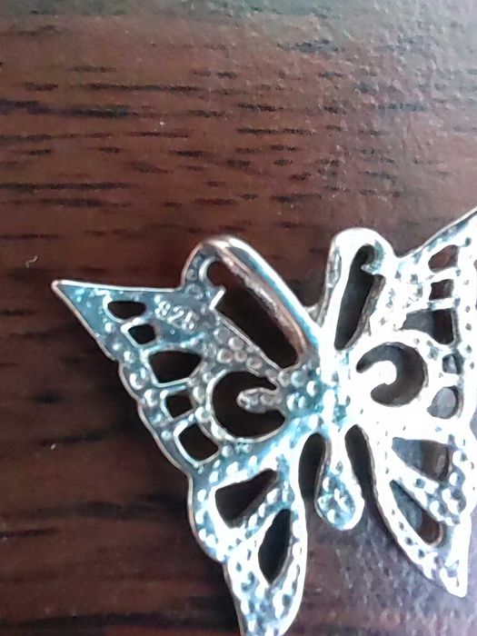 нова сребърна висулка пеперуда