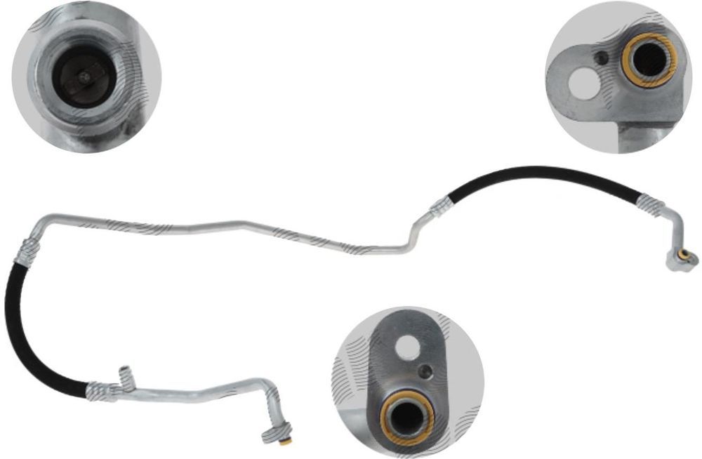 Conducta aer conditionat Mercedes Clasa A 202012, Clasa B 202011, 1.5, 1.7, 2.0, 2.0 T, 2.0 cdi, Material: aluminiu; cauciuc, Compresor-condensator,