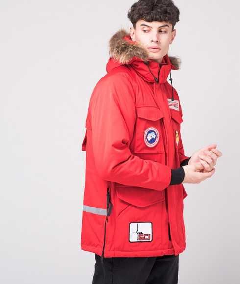 Куртка зимняя Canada Goose цвет Красный Пуховик Доставка M-L разм
