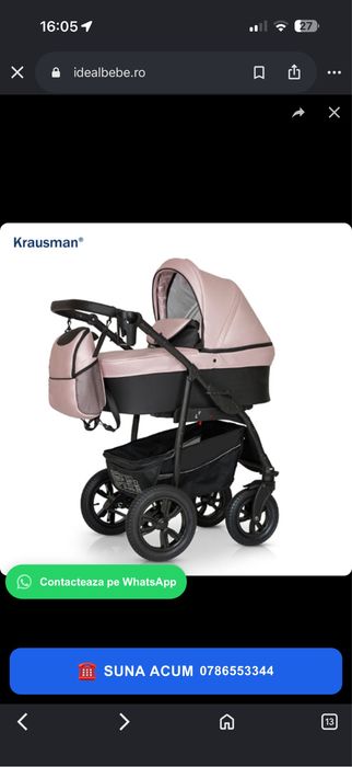 Carut Krausman 3 in 1 Trend pro pink