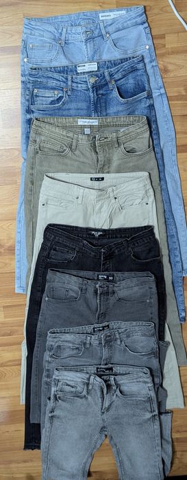 Lot / Pachet 8 Perechi Blugi Bărbați Mărimea 38 (W28-W30 / S-M) Bershka, Sinsay, TEX