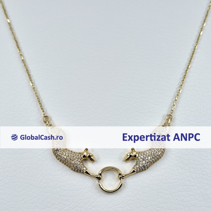 Lant cu pandantiv din aur de 14k, 8.26g | GlobalCash.ro #MI110560