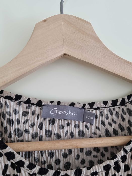 Bluză cu imprimeu leopard Geisha