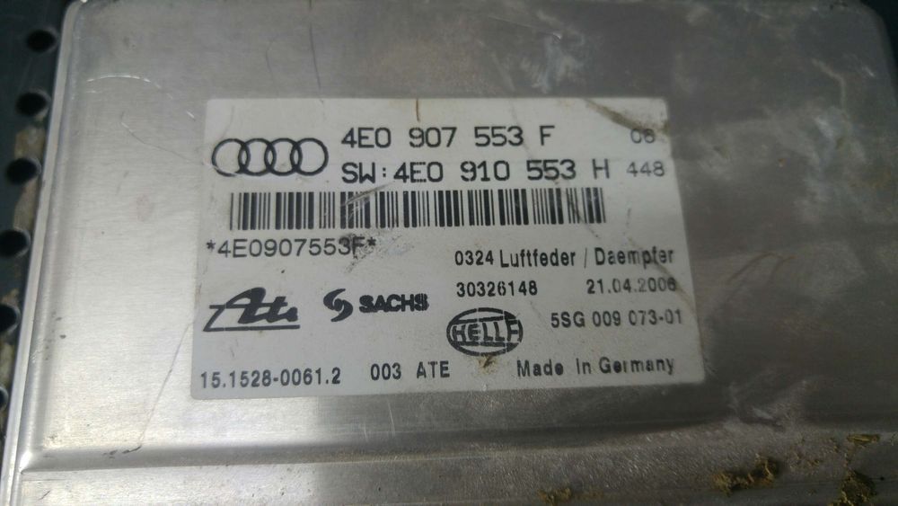 Calculator suspensii audi a8 d3 4e2 4e8 4e0907553f 4e0910553h 30326148