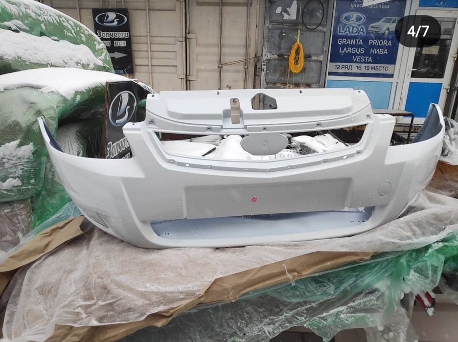Бампер передний приора
