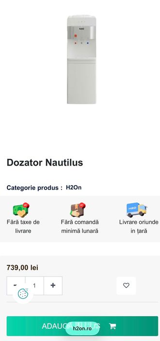 Dozator apă H2O Nautilus