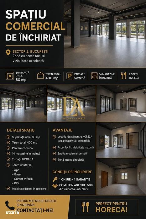 Spațiu comercial de închiriat Colentina – ideal HORECA
