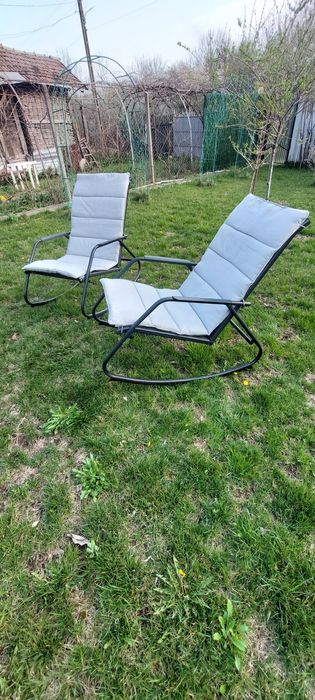 Vind 2 Scaune Balansoar Terasa Noi