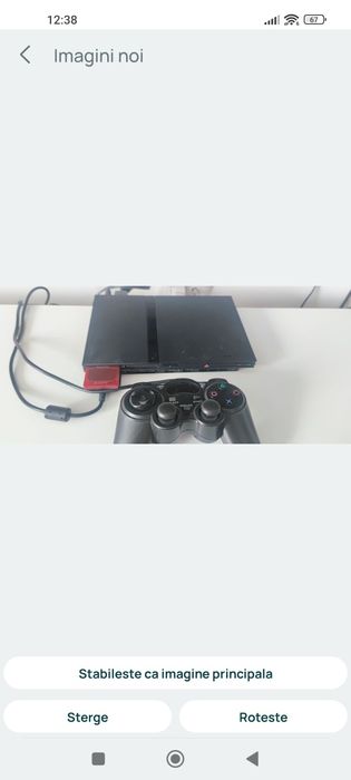 Pachet Consolă PlayStation 2 Modată + Stick 64