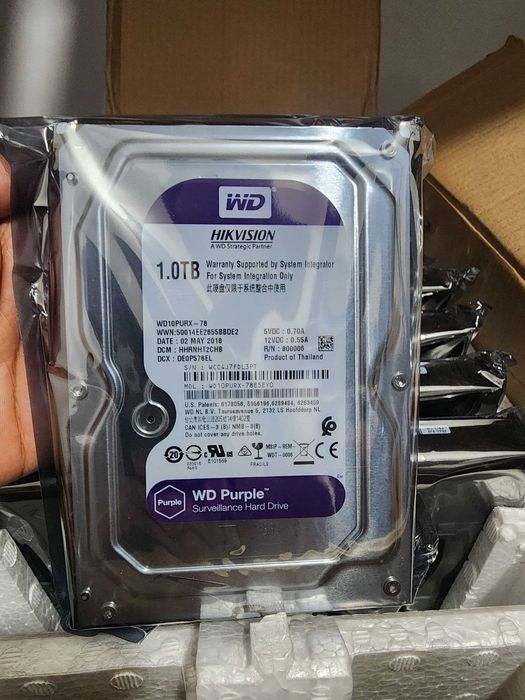 Жёсткий диск WD PURPLE HDD 1 ТБ