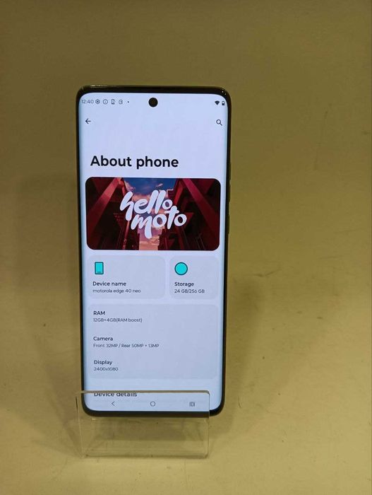 MOTOROLA EDGE , 12/256 GB, FULL BOX/Fin X Amanet cod 117156