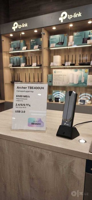 Dostavka.TP-Link Archer TBE400UH BE6500 WiFi 7 Tri-Band USB Adapter