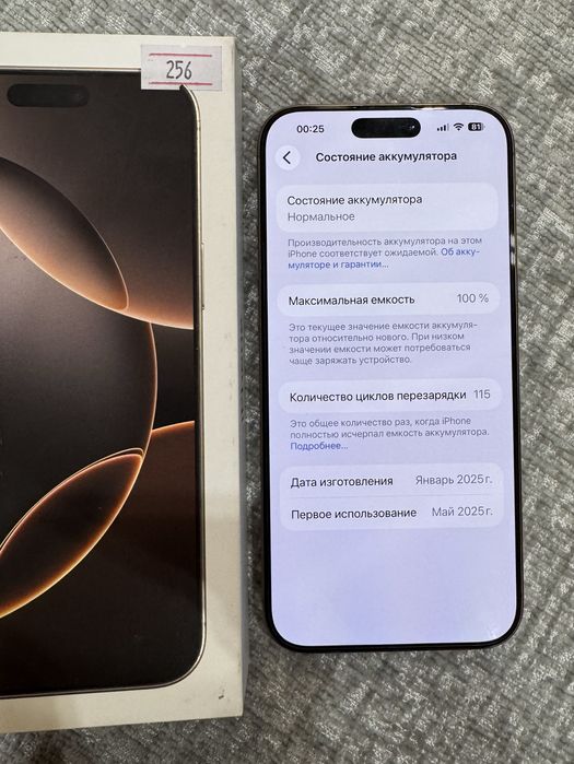 Iphone 16 pro max, 256 gb, 100%
