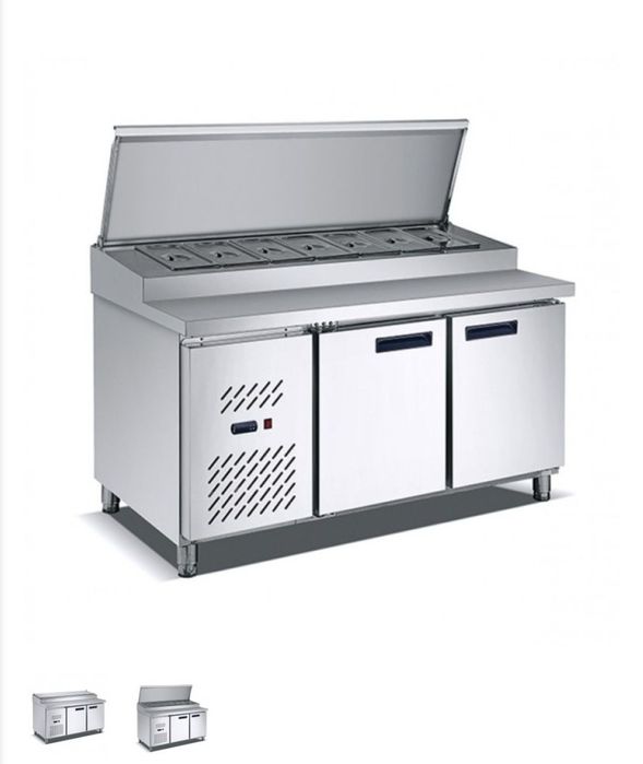 Хладилна Маса с надстройка с 10 бр гастронорми