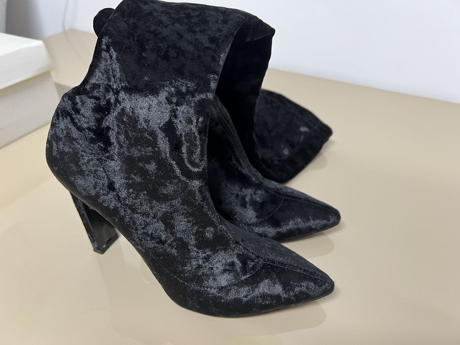 Cizme lungi peste genunchi, Il Paso, 36, din catifea elastica