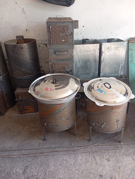 Печь под казан, с казаном