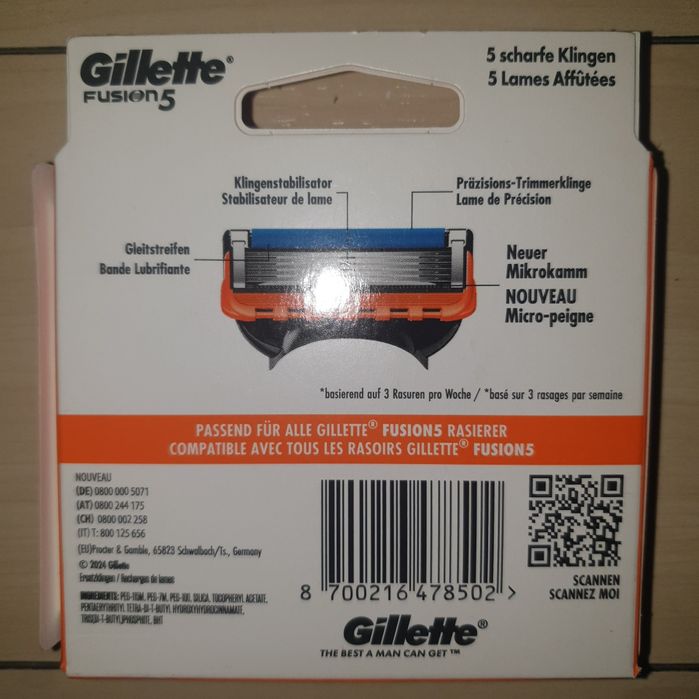 Set 8 rezerve Gillette Fusion 5 sigilat