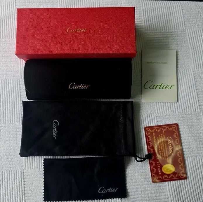 Set Ochelari de soare Cartier Horn, lentila transparenta