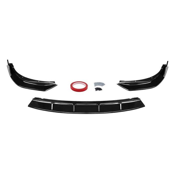 Lip Bara Fata BMW Seria 3 G20 G21 Pre-LCI 2018-2022 Negru Lucios