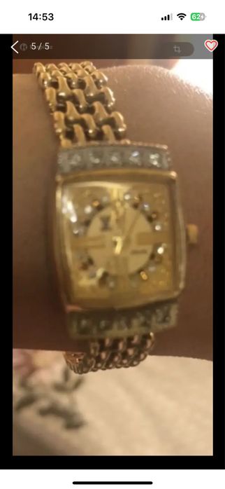 Золотые часы с золотым браслетом