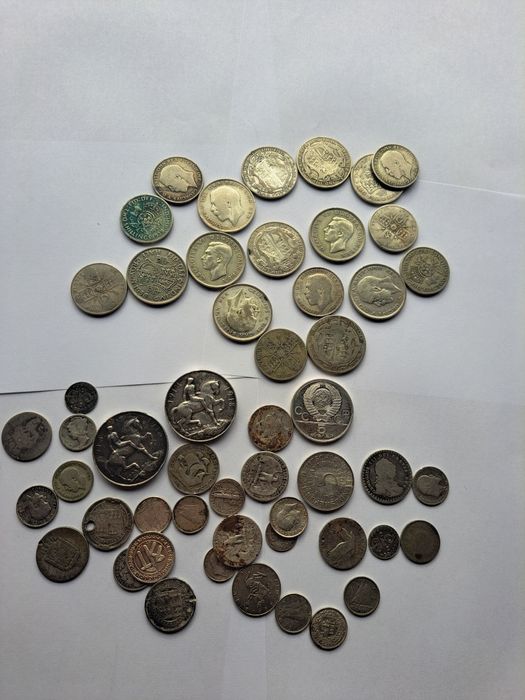 Lot Monede argint 433 grame