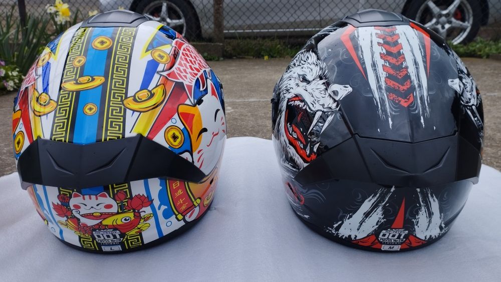 6 модела каска, шлем за мотор с вградени очила модуларна LVS ORZ