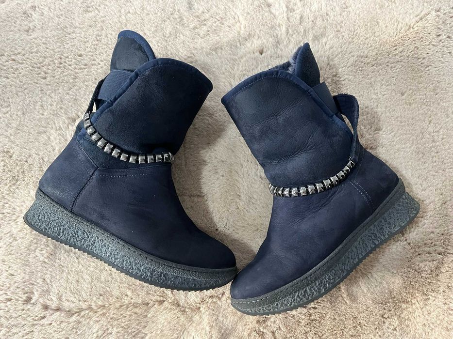 Botine bleumarin din Italia, marimea 37