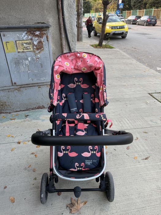 Детска количка 3в1 Giggle 3 Flamingo COSATTO