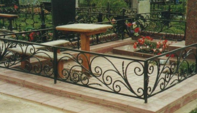 Оградки на кладбище