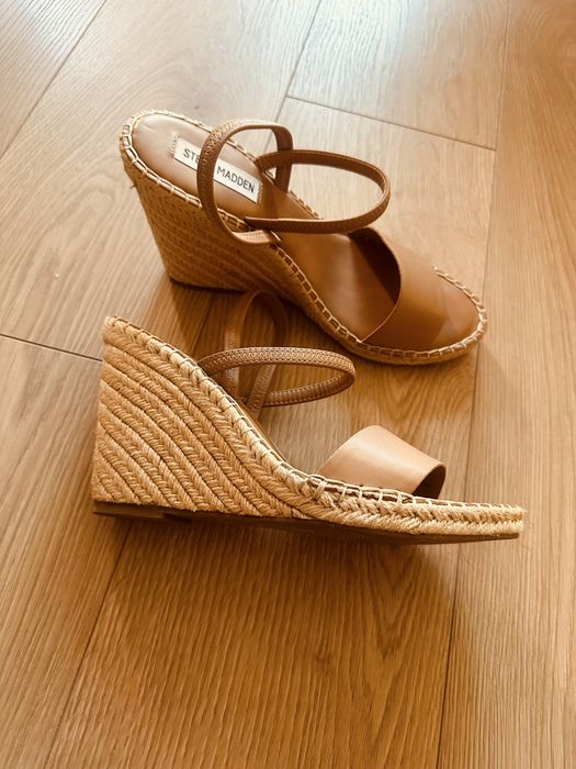 Еспадрили платформа от естествена кожа  Steve Maden