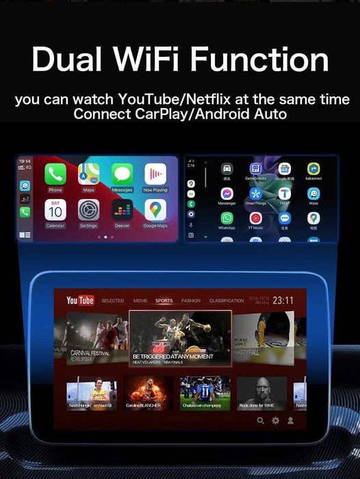 Car video box-youtube netflix