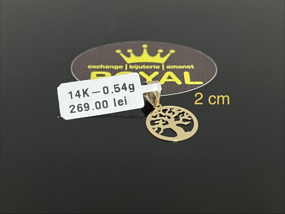Bijuteria Royal CB : Pandant aur 14k 0,54 grame
